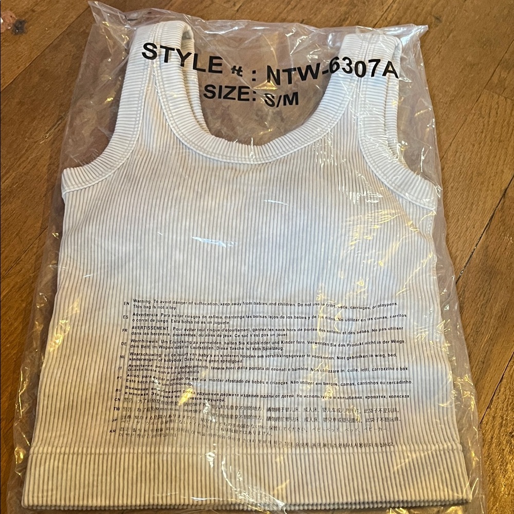 Zenana Ribbed Tank Top with removable padding